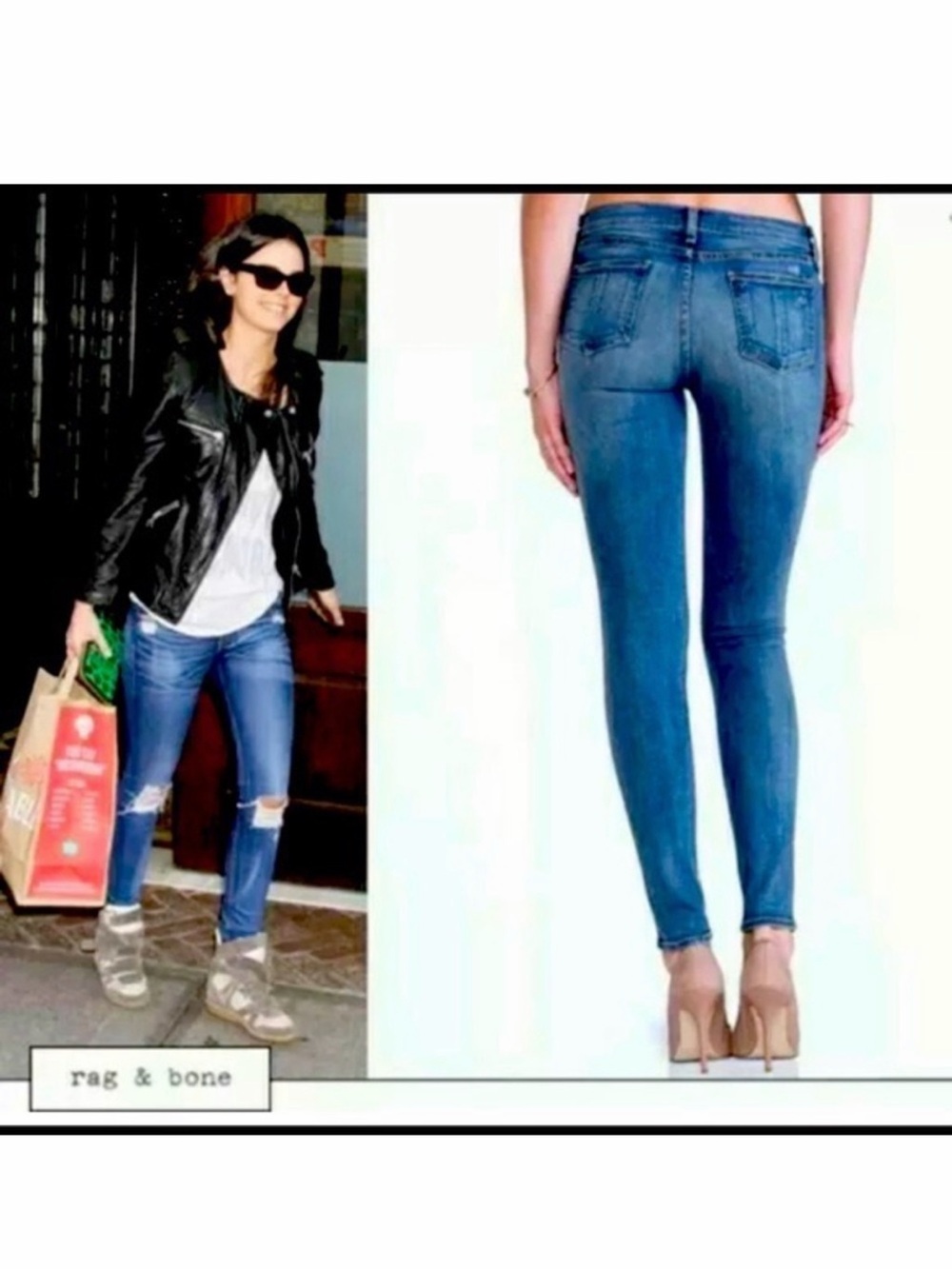 Rag & Bone Distressed Skinny Jeans